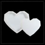 Eco Friendly Silicone Resin Mold Heart Shape Silicone Coaster Mold For Resin