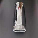 ISO9001 Double Wall Straight Length Stove Flue Pipe For Spigot Locking System