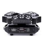 Home Party 3x3 9pcs 12w RGBW 4in1 Mini LED Spider Beam DMX Wash Moving Lights