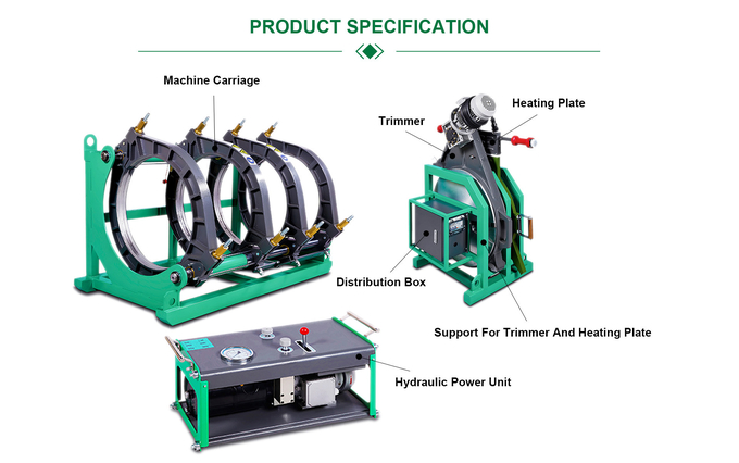 Effecitve 1000mm HDPE Pipe Butt Fusion Welding Machines For Irrigation Water Supply
