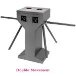 Passage Width 550mm RS485 Pedestrian Security Turnstile Gate AC220V 50HZ