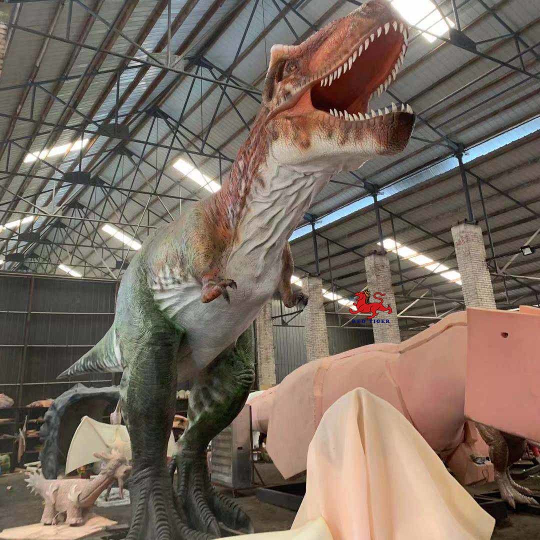 Theme Park Realistic Animatronic Dinosaur T Rex With Movement / Sound Customization