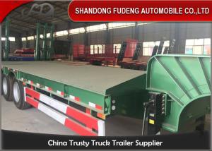 Quality Gooseneck Semi Low Bed Trailer , Heavy Equipment Low Loader Trailers wholesale