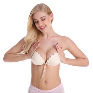 Quality Niris Lingerie Polyamide invisible silicone adhesive backless bra strapless push up bra wholesale