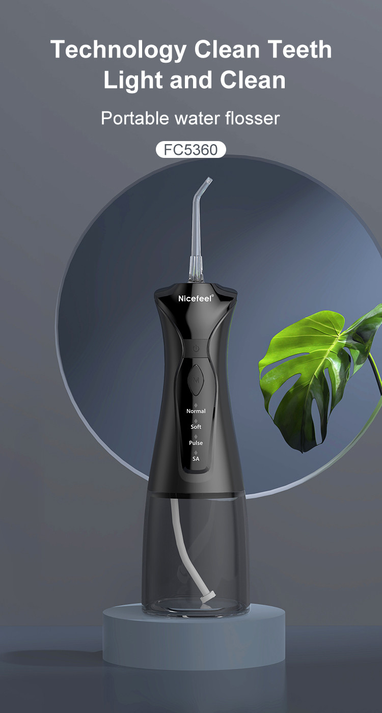 Portable Oral Hygiene Nicefeel Cordless Water Flosser Type C Charging