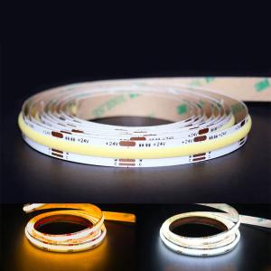 Quality DC12V24V 8mm10mm 576leds 3000K 6500K CCT COB Led Strip Light for TV Backlight Cabinet wholesale