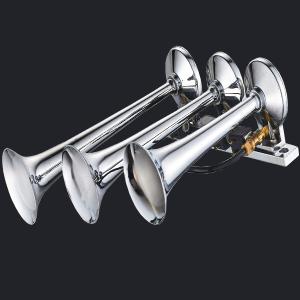 Quality 12/24V Three Trumpet Chrome Air Horn (HS-1025) wholesale