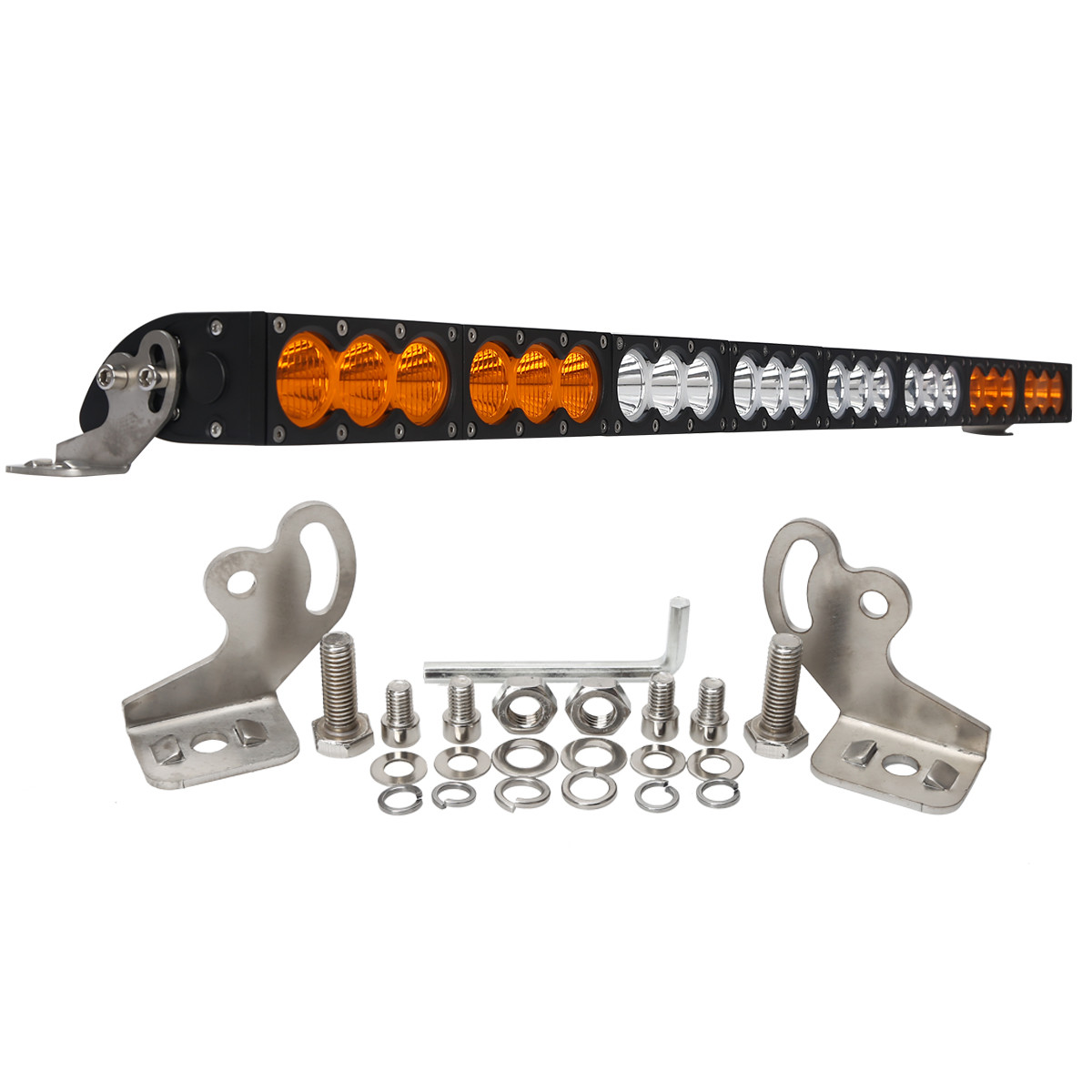 H Style 240W White to Yellow Color 24pcs 10W CREE LED LIGHT BAR 6000K 10-30V Combo Beam,Flood Beam, Spot beam
