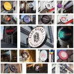 Round Outdoor Light Box Sign Advertising Signage Subway Business Shop Lightbox