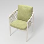 Aluminum Outdoor Rattan Dining Chairs with Cushion Graden Furniture