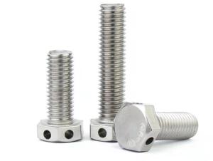 Quality GB/T32.1 Coarse Thread Hex Head Bolts With Wire Holes Locking wholesale