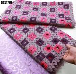 Nigerian Guipure Lace Fabric Cord Lace with Stones Embroidery Fabric Aso Ebi