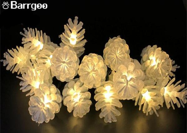 Cheap Pinecone Battery Operated Outdoor String Lights , Hanging String Lights On Patio for sale