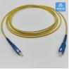 Buy cheap Simplex SM Stainless Steel Armored Patch Cord 3m SC UPC 3.0mm Yellow LSZH Jacket from wholesalers