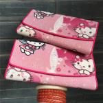 Cute Authentic Stingray Skin Lady Long Kitty Cat Trifold Wallet Genuine Leather