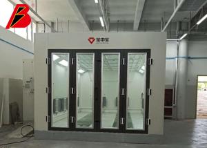 Quality Big Glass Door 16kw Vehicle Spray Booth for Auto Turbine fans wholesale