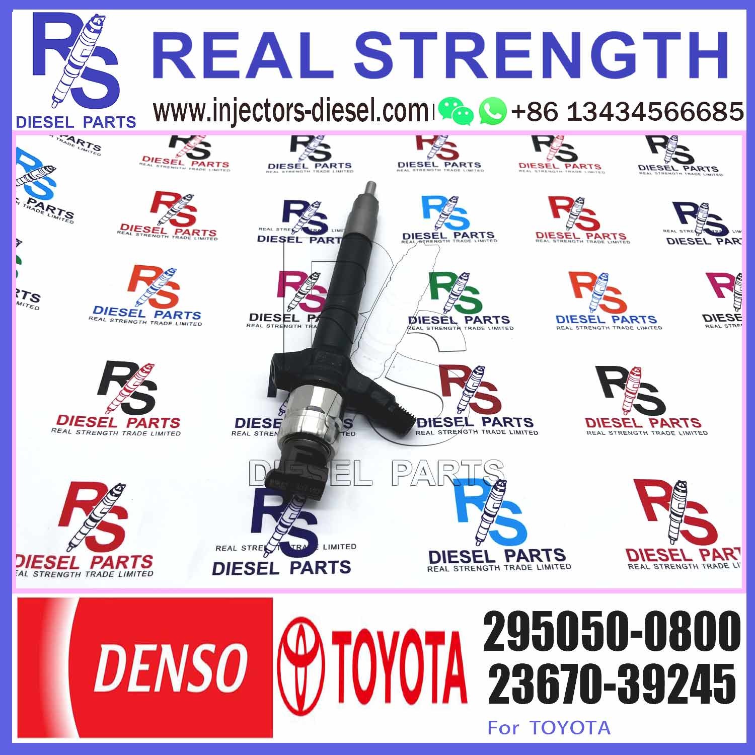 original injector 295050-0810 for 23670-09380 23670-0L110 replace 295050-0800