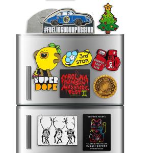 Quality Enamel 3D Refrigerator Magnets Zinc Alloy Material With Logo wholesale