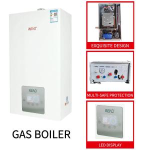 Quality NG Gas Wall Hung Boiler Light Green Shell Imported Cpu Lpg Condensing Boiler wholesale