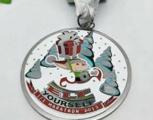 Quality 1/2 Marathon Race Metal Medal Zinc Alloy Colored Painting wholesale