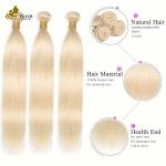 613 Blonde 100% Human Hair Virgin Extension Straight Bundles