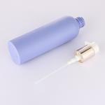 Purple Cylinder Round Cosmetic Lotion Bottle 150ml 250ml 300ml PUMP SPRAYER