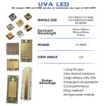 365-395nm Smd Cob Led Chip 3w 50w High Power