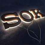 Building Wall Commercial Backlit Advertising Outdoor Light Store Front Letter
