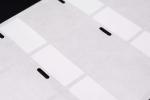 25.4*38.1-12.5mm,2mil White Matte Translucent Water Resistant Vinyl Cable Label