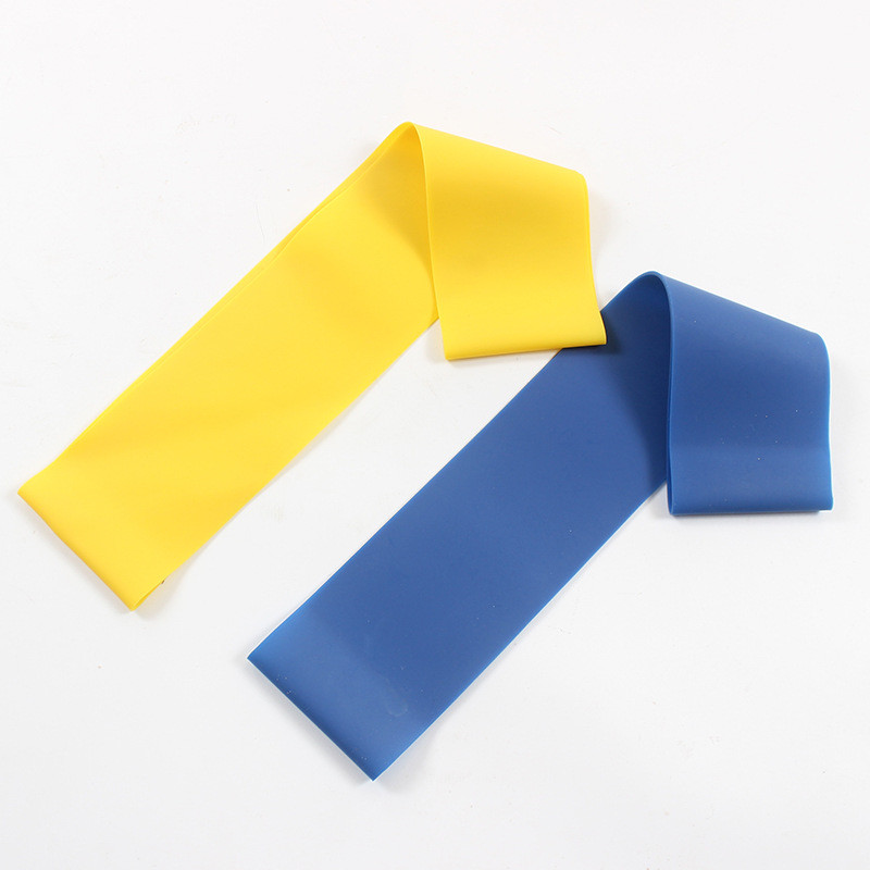 Rehabilitation training and yoga resistance tension fitness latex strip elasticity 50*5*0.3cm