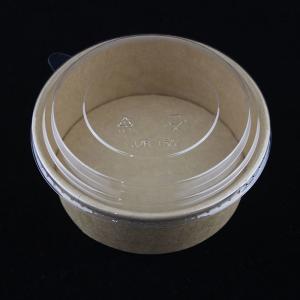 Quality Food Container Brown Kraft Paper Bowl , Single Wall 750ml Kraft Salad Bowl wholesale