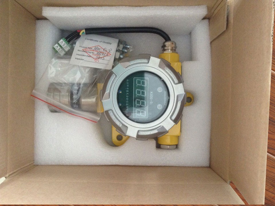 Solid Relay Output Fixed Hydrogen Gas Detector DC 24V with Electric Control