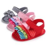 Wish hot soft-sole Lace flower 0-18 months baby Newborn shoes toddler sandals