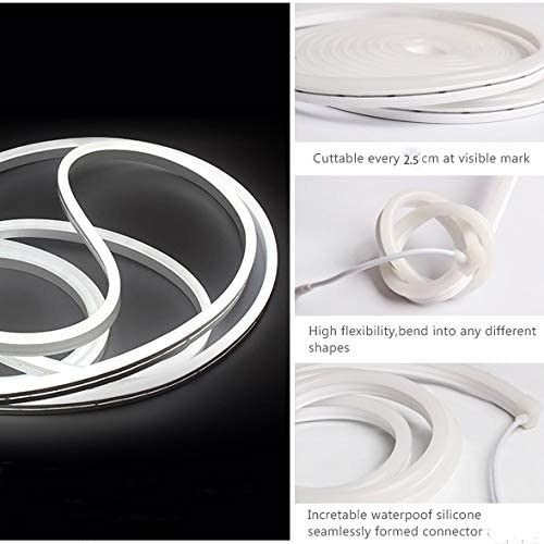 No Fragile Dimmable LED Neon Flex Rope IP67 Waterproof 2.5cm Cutting