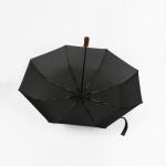 Black Auto Open Close Umbrella Zinc Plating Metal Pole Gents Automatic Umbrella