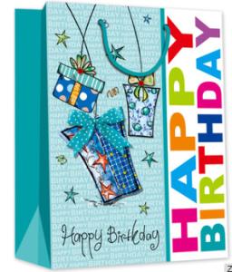 Quality Very popular birthday design gift packing paper bag in US market wholesale