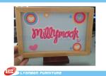 Eco MDF Wood Engraving Logo SGS ISO For Grocery Store Promotion