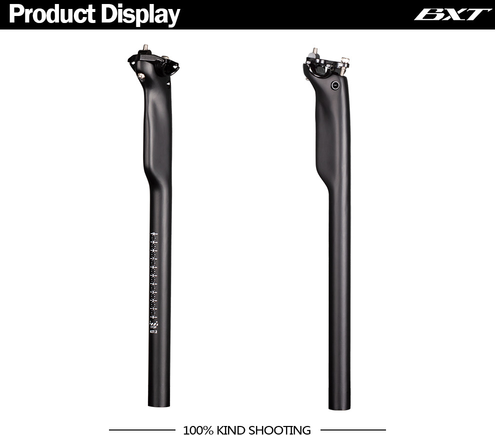 Aero Designed Carbon Fiber T1000 3K Weave Mountain Road Bike Seat Post Tube