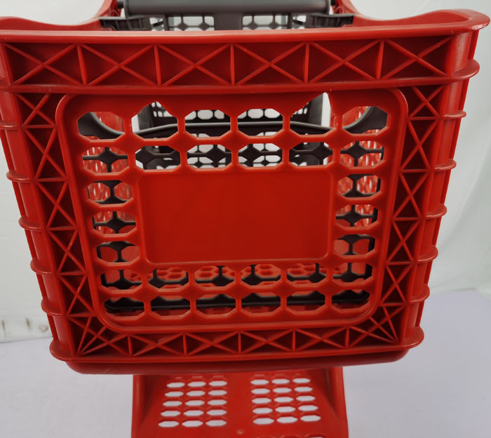 175L HDPP Nylon All Plastic Shopping Carts Warehouse Supermarket Shopping Trolley