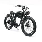 750W Brushless Motor Integrated Battery DOMANCA Vintage 26*4.0 Fat Tire Electric