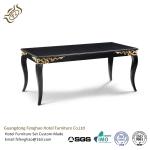 Luxurious Hand Craft In Gold Leaf Finish Dark Wood Console Table For Living Room