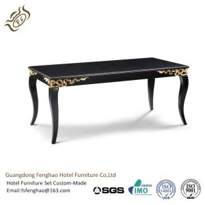 Quality Luxurious Hand Craft In Gold Leaf Finish Dark Wood Console Table For Living Room wholesale