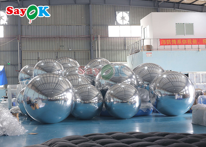 Inflatable Beach Ball Giant Inflatable Mirror Ball Event Decoration PVC Floating Sphere Mirror Balloon For Party