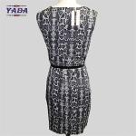 Ladies spandex frocks casual 2018 fashion dress 100% cotton women winter dresses