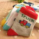 Custom design, logo, color cute Car Patter Baby soft Cotton Socks