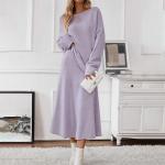 Women's Sweater 2024 New Elegant Knitted Set Women's One Shoulder Sweater Top
