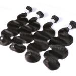 Natural Black Peruvian Human Hair Body Wave 100% Original Virgin Hair Wefts