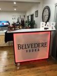Restaurant / Hotel Night Mobile Bar Counter Commercial Portable With Wheel