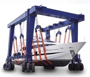 Quality Motor PLC Core Marine Traveling Boat Lift Crane 5m/Min wholesale