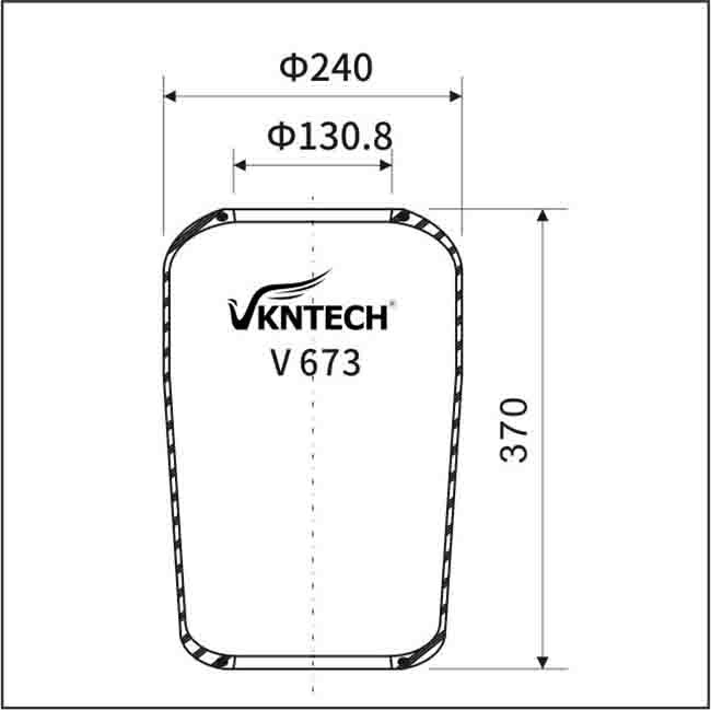 VKNTECH W01-095-0198 Bus Air Springs Contitech 673N 9051 ISO9000 VKNTECH V673